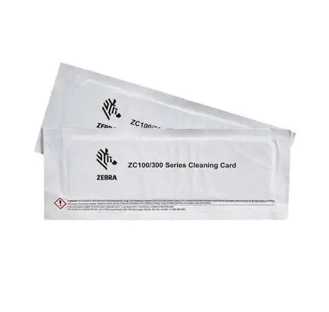 Zebra cleaning card, pack of 2