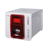 Evolis Zenius Expert, single sided, 12 dots/mm (300 dpi), USB, Ethernet, MSR, MSR, red