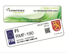 Confidex Windshield Label