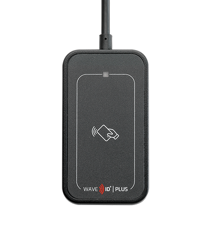 RDR-80031BKU WAVE ID Plus Mini w/iCLASS SE & Seos Black Keystroke USB Reader